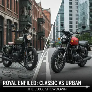 Royal Enfield Classic 350 Bobber vs Hunter 350 The Stylish Cruiser Takes on the Urban Champion