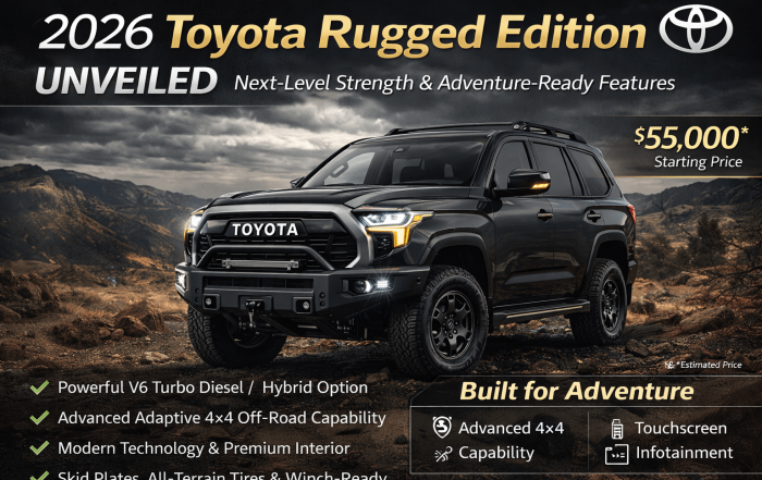 2026 Toyota Rugged Edition unveiled