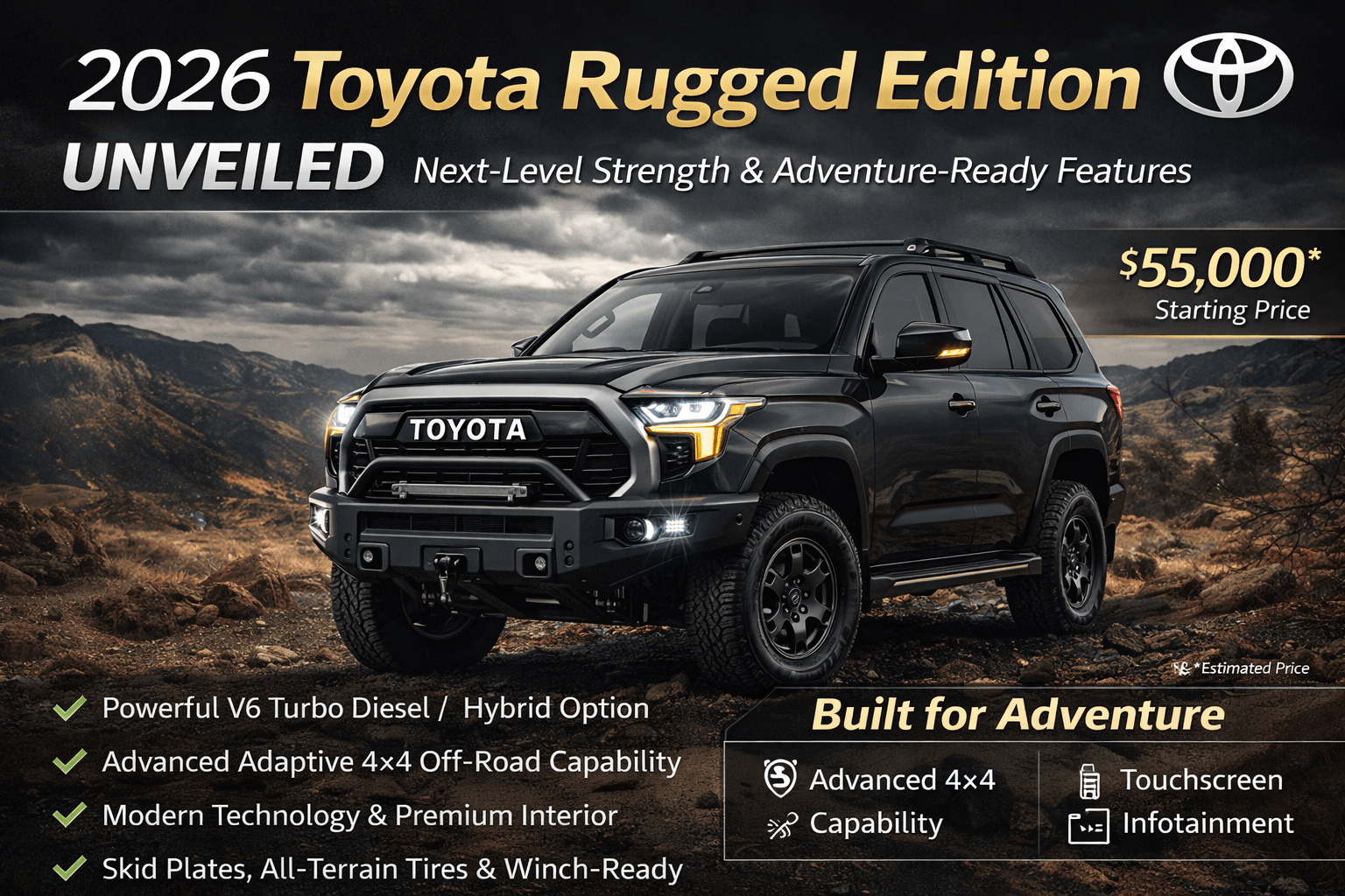 2026 Toyota Rugged Edition unveiled