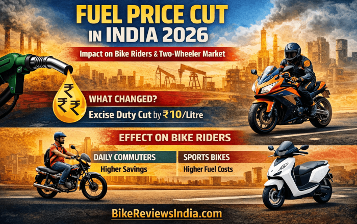 Fuel price cut impact on bikers